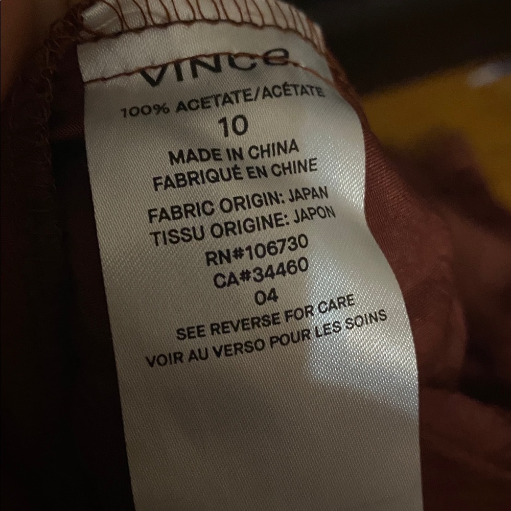 Vince Chevron Pleated Skirt, Anise size 10 - Picture 5 of 5